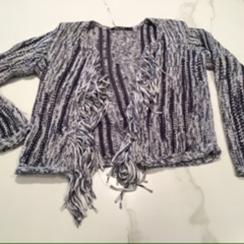 Nic + Zoe Navy & Ivory Sweater